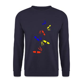 Cigar Symbol - Unisex Sweatshirt - navy - Front - Alina (178cm) & Michal (187cm)