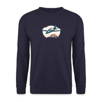 GreenGlider - Unisex Sweatshirt - navy - Front - Alina (178cm) & Michal (187cm)