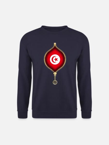 TUNISIA | FLAG | URBAN SYNTHETICS - Unisex Sweatshirt - navy