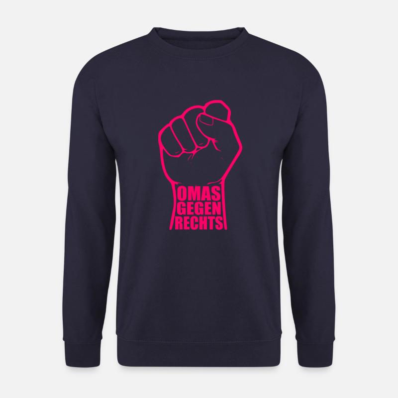 Omas gegen rechts - Unisex Pullover - Navy