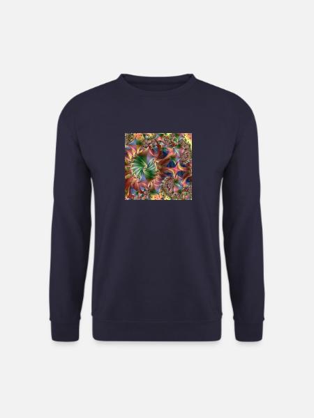 Diamond pattern colorful - Unisex Pullover - Navy