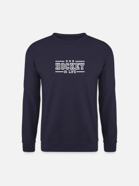 hockey is life deluxe - Unisex Sweatshirt - navy