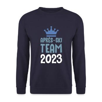 Après-ski 2023 Krone - Unisex Sweatshirt - navy - Front - Alina (178cm) & Michal (187cm)