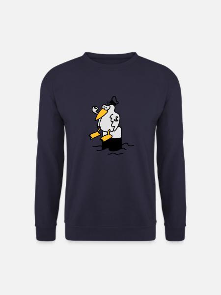 moewe_am_hafen_3c - Unisex Sweatshirt - navy