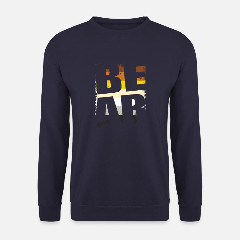 SQUARE BEAR - Unisex Sweatshirt - navy
