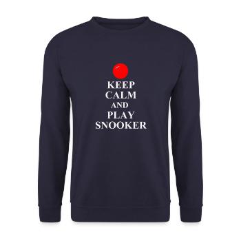 snooker - Unisex Sweatshirt - navy - Front - Alina (178cm) & Michal (187cm)
