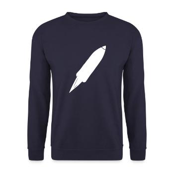 Vol spatial de fusée spatiale - Sweat-shirt Unisexe - marine - Devant - Alina (178cm) & Michal (187cm)