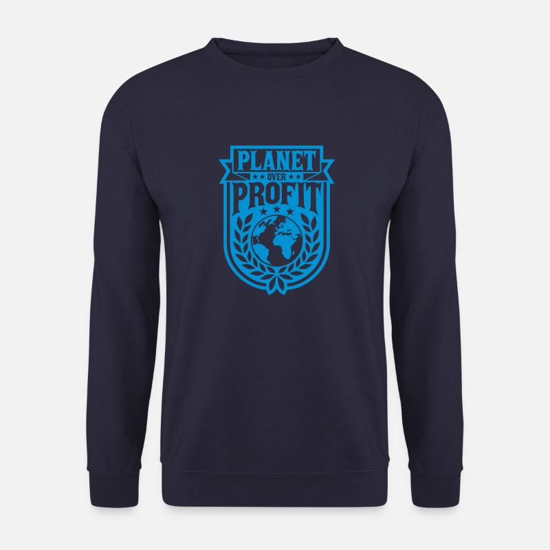 planet over profit Zitat - Unisex Pullover - Navy