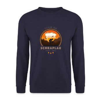 Schraplau Heller - Unisex Pullover - Navy - Vorne - Alina (178cm) & Michal (187cm)