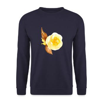 Blume - Unisex Pullover - Navy - Vorne - Alina (178cm) & Michal (187cm)