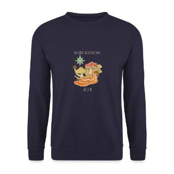 Travail de champignon - Sweat-shirt Unisexe - marine - Devant - Alina (178cm) & Michal (187cm)