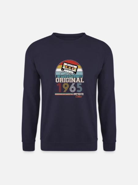 Elegant retro gave: 1965 Vintage - Unisex sweater - marineblå