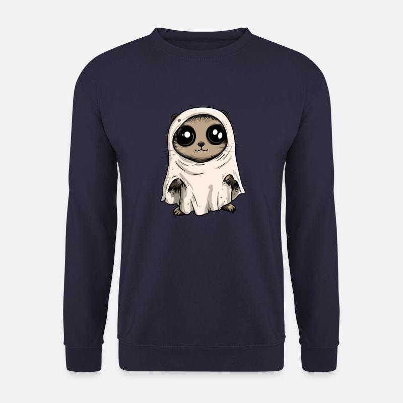 Erdmännchen Halloween Lustig Geist - Unisex Pullover - Navy