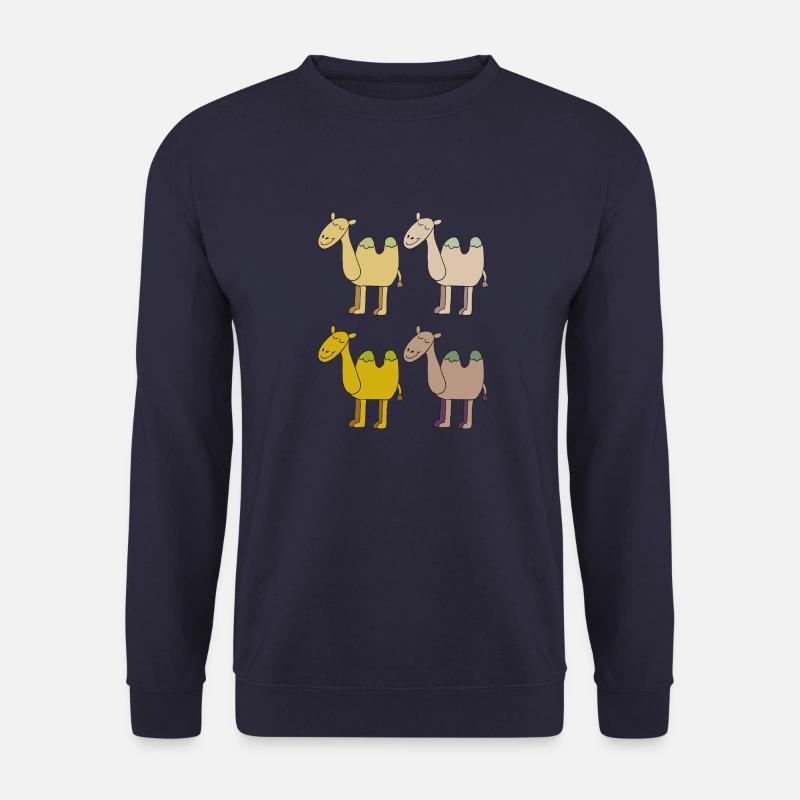 kamelherde bunt - Unisex Pullover - Navy