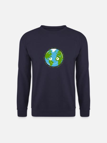 Shy planet EARTH - Unisex Sweatshirt - navy