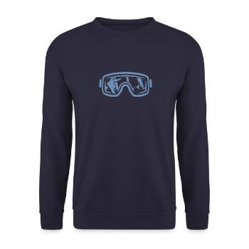 Magie hivernale sur le snowboard : - Sweat-shirt Unisexe - marine - Devant - Alina (178cm) & Michal (187cm)