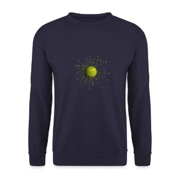 Balle de TENNIS - Sweat-shirt Unisexe - marine - Devant - Alina (178cm) & Michal (187cm)