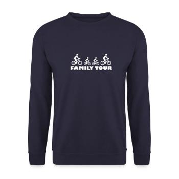 Circuit en famille - Conception de vélos - Sweat-shirt Unisexe - marine - Devant - Alina (178cm) & Michal (187cm)