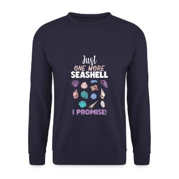 Just More Seashell Promise - Unisex Pullover - Navy - Vorne - Alina (178cm) & Michal (187cm)