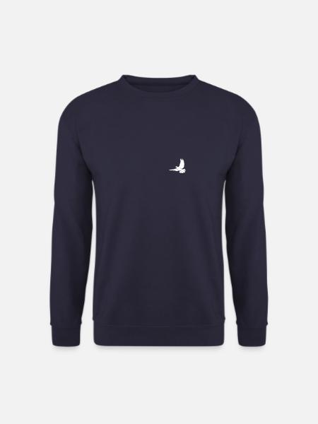 weiße Taube Friedenstaube Pocket - Unisex Pullover - Navy