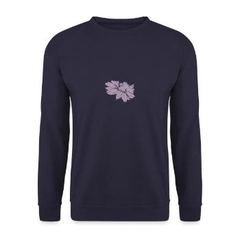 Biene Blüte Honigbiene Kamille Gänseblümchen - Unisex Pullover - Navy - Vorne - Alina (178cm) & Michal (187cm)