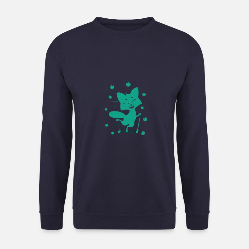 Fuchs - Tier Zoo Tierfreund Naturschutz - Unisex Pullover - Navy