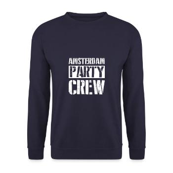 Amsterdam Party Crew - Unisex Sweatshirt - navy - Front - Alina (178cm) & Michal (187cm)