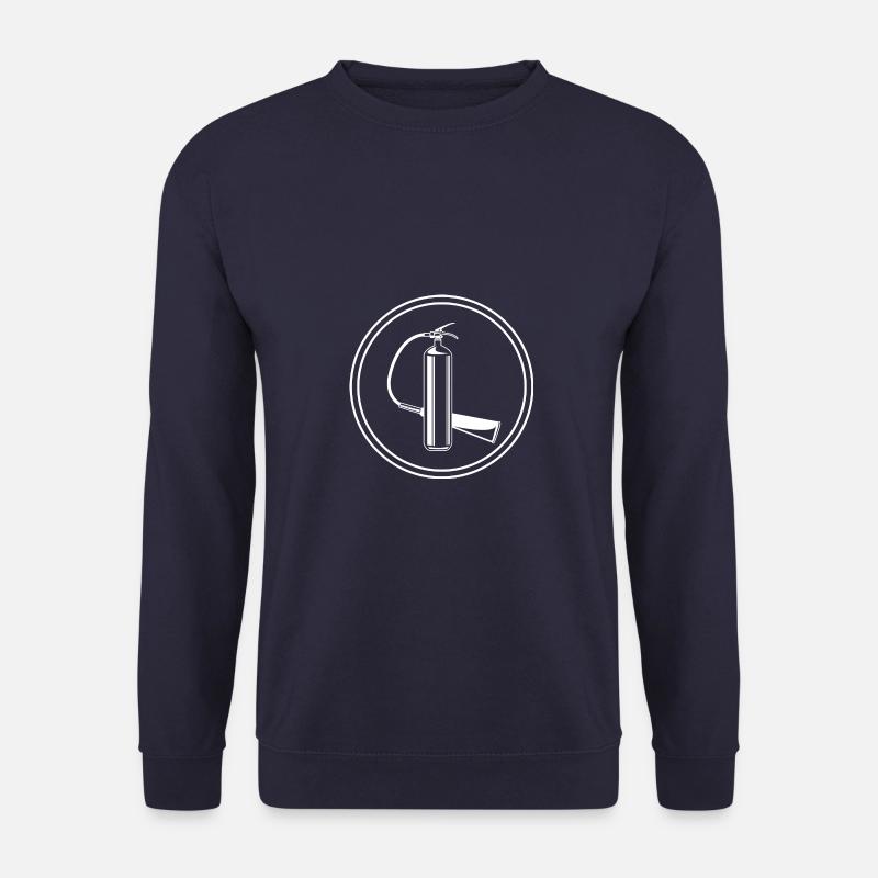 Fire extinguisher symbol fire brigade - Unisex Sweatshirt - navy