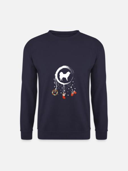 Eurasier Weihnachten Weihnachtstraumfänger - Unisex Pullover - Navy
