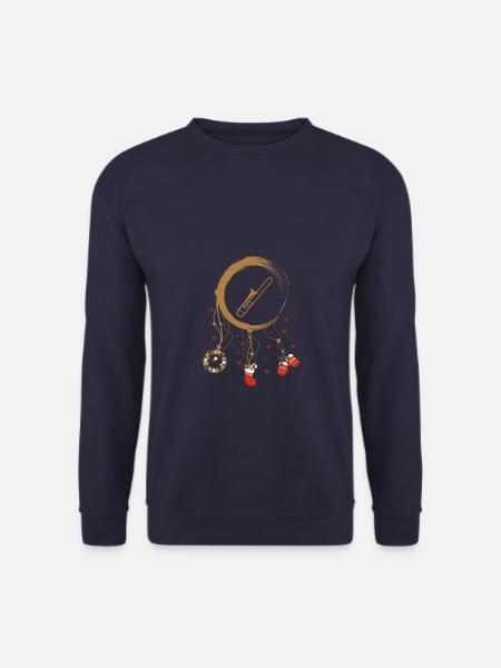 Posaune Weihnachten Weihnachtstraumfänger - Unisex Pullover - Navy