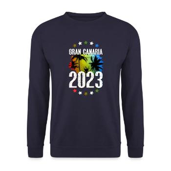 Grande Canarie 2023 (Garantie du prix le plus bas) - Sweat-shirt Unisexe - marine - Devant - Alina (178cm) & Michal (187cm)