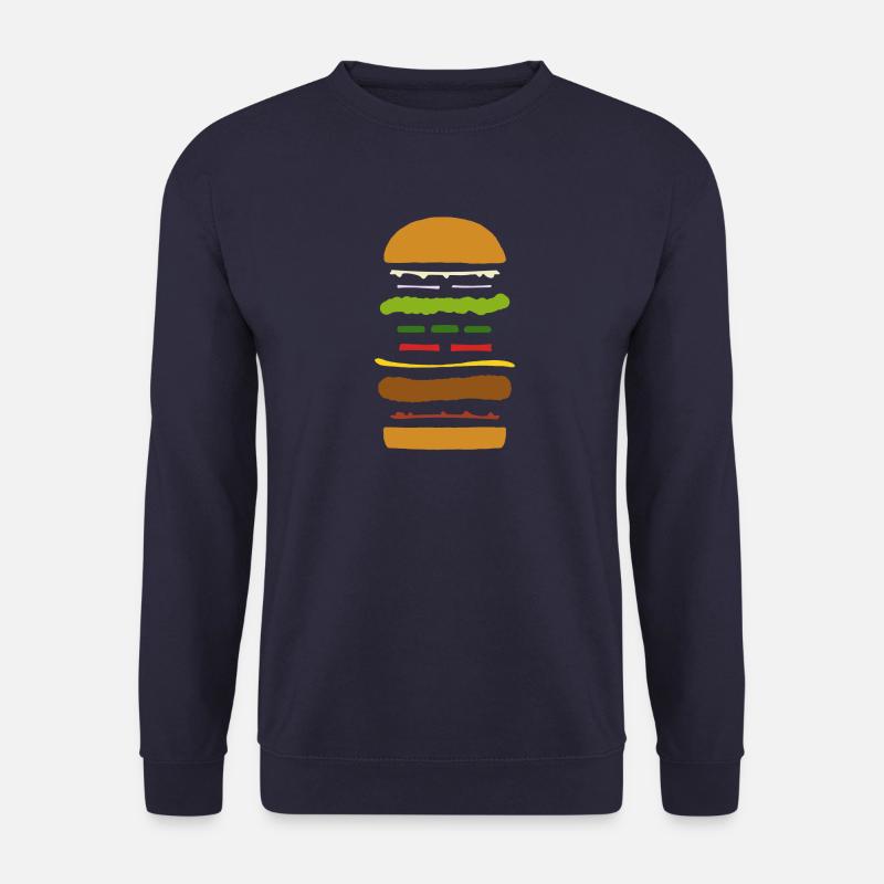 Exploded Burger - Unisex Sweatshirt - navy