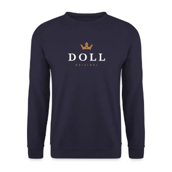 Doll Original Familienlogo - Unisex Pullover - Navy - Vorne - Alina (178cm) & Michal (187cm)
