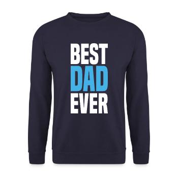 Meilleur papa de tous les temps - Sweat-shirt Unisexe - marine - Devant - Alina (178cm) & Michal (187cm)