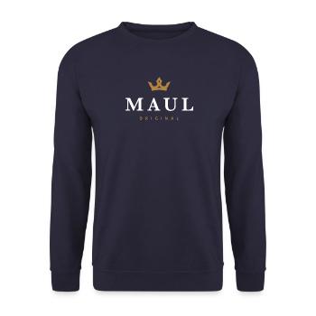 Maul Original Familienlogo - Unisex Pullover - Navy - Vorne - Alina (178cm) & Michal (187cm)