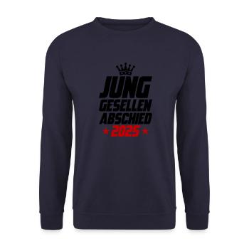Junggesellenabschied 2025 Jga - Unisex Pullover - Navy - Vorne - Alina (178cm) & Michal (187cm)