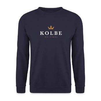 Kolbe Original Familienlogo - Unisex Pullover - Navy - Vorne - Alina (178cm) & Michal (187cm)