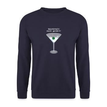 martini,James,007,Agent - Unisex Pullover - Navy - Vorne - Alina (178cm) & Michal (187cm)
