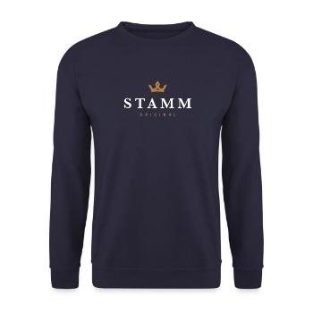 Stamm Original Familienlogo - Unisex Pullover - Navy - Vorne - Alina (178cm) & Michal (187cm)