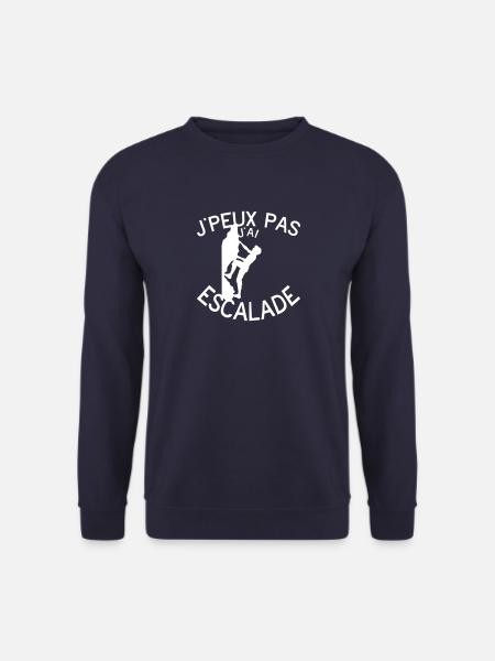 escalade je peux pas citation humour - Sweat-shirt Unisexe - marine
