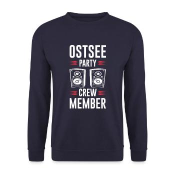 Ostsee Party Crew - Unisex Pullover - Navy - Vorne - Alina (178cm) & Michal (187cm)