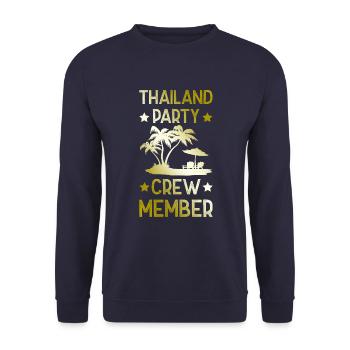Thailand Party Crew - Unisex Pullover - Navy - Vorne - Alina (178cm) & Michal (187cm)