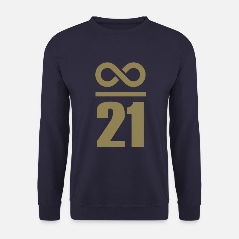 Unendlich durch 21 Millionen Bitcoin - Unisex Pullover - Navy