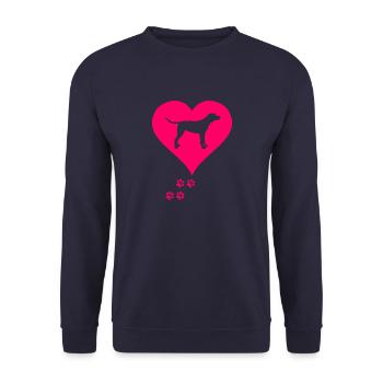 Labrador - Sweat-shirt Unisexe - marine - Devant - Alina (178cm) & Michal (187cm)