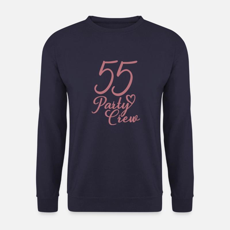55 Party Crew 55. Geburtstag 55 Jahre alt - Unisex Pullover - Navy