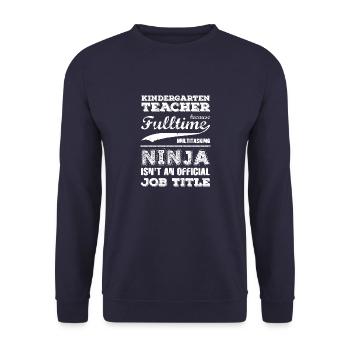 Kindergarten Teacher - Unisex Pullover - Navy - Vorne - Alina (178cm) & Michal (187cm)