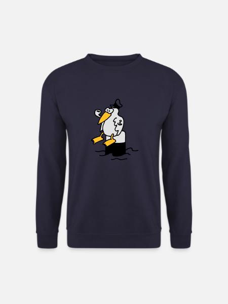 moewe_am_hafen_3c - Unisex Pullover - Navy