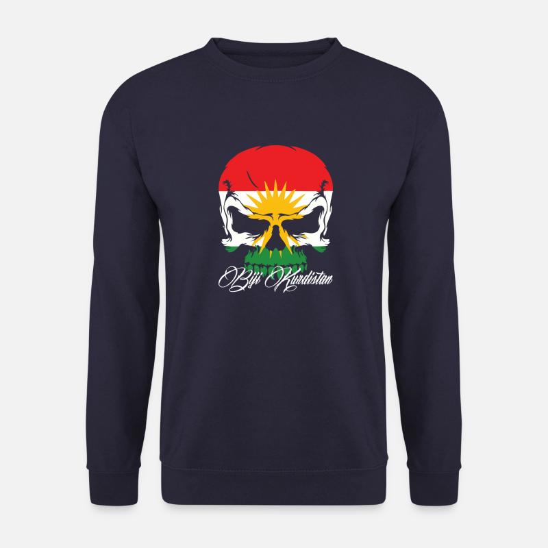 skull kurdistan - Unisex Pullover - Navy