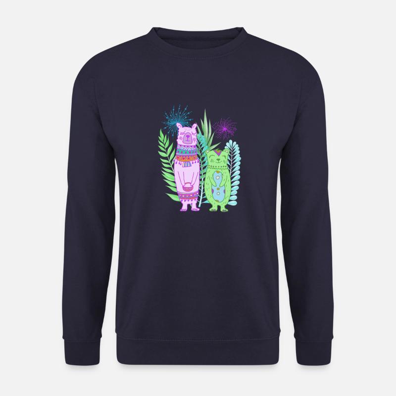 Lama Freundschaft - Unisex Pullover - Navy