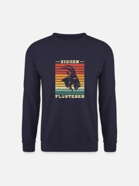 Ziegen Flüsterer Ziegenflüsterer Geschenk Ziege - Unisex Pullover - Navy